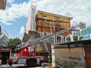 Vigili del Fuoco al lavoro in via Ognissanti