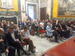 Il pubblico presente all'inaugurazione