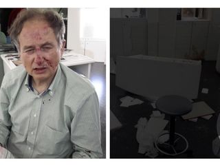 Due delle immagini prodotte dalla difesa di Roggero relativamente alla rapina del 2015