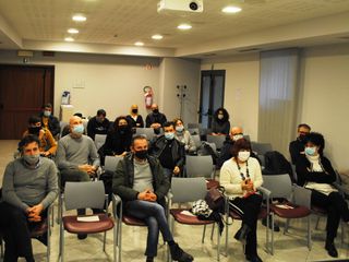 Gli assessori Marco Marcarino ed Emanuele Bolla, insieme al funzionario Aca Marco Scuderi