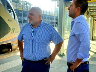 Maurizio Marello alla stazione di Alba