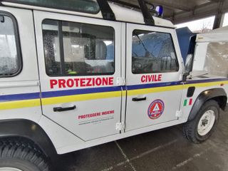 Alba - La tendopoli allestita per i nomadi in piazza Prunotto