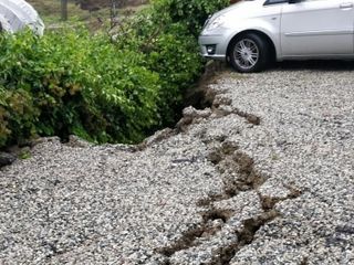 La frana a Borbore di Vezza d'Alba