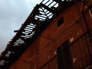 Tetti scoperchiati nella zona di Dogliani