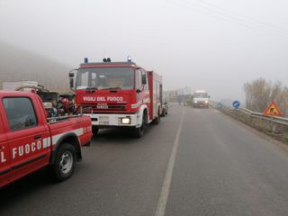 Il primo incidente di Neive, sulla Provinciale per Castagnito