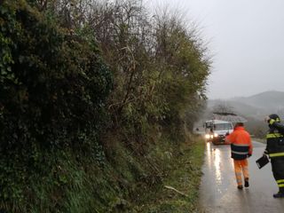 Rischio crollo di un cortile in località Beccheri