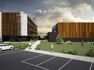 Un rendering realizzato dai progettisti dello Studio Kuadra di Cuneo Un rendering realizzato dai progettisti dello Studio Kuadra di Cuneo