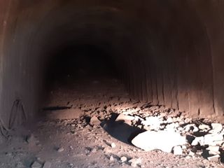 Lo scavo a circa 1270 metri dall’imbocco italiano del tunnel Lo scavo a circa 1270 metri dall’imbocco italiano del tunnel