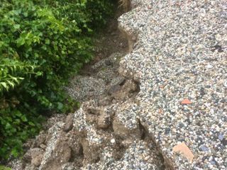 Frana in strada Val Rubiagno