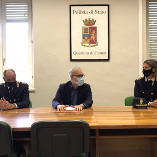 Un momento della conferenza tenuta stamane presso la Questura di Cuneo