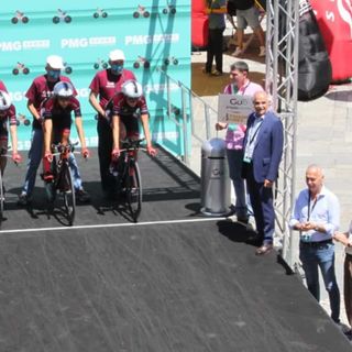 La partenza del Giro Donne del luglio scorso