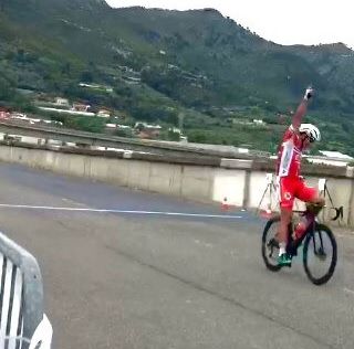 Ciclismo: il fossanese Daniel Altare si impone nella terza tappa del Giro della Liguria