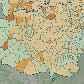 LA MAPPA DEL 28 FEBBRAIO - IN MARRONE SCURO I CENTRI CON INDICE SUPERIORE A 18 CONTAGI OGNI 1.000 ABITANTI