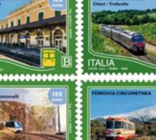Il francobollo corre sui binari italiani