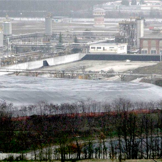 Il sito dell'ex Acna di Cengio, in Valle Bormida