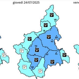 Per oggi e domani temporali anche molti forti in diverse zone del Piemonte