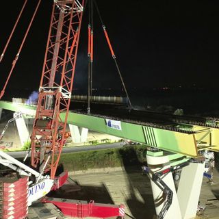 Asti-Cuneo, sul cantiere del viadotto sulla Sp7. Cirio, Gabusi e Bussalino: "Ultimo sforzo prima della consegna alla fine dell’anno"