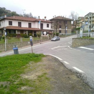 La sp 354 all’intersezione con la sp 53 a Prunetto La sp 354 all’intersezione con la sp 53 a Prunetto