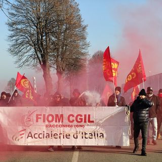 La protesta questa mattina lungo la Statale 20 a Racconigi