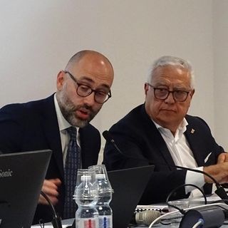 Il presidente Luca Robaldo e il consigliere provinciale Rocco Pulitanò