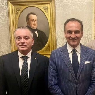 Franco Graglia, vicepresidente del Consiglio regionale, col governatore Alberto Cirio