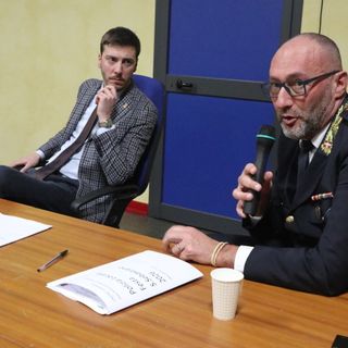 Il presidente Flavio Gastaldi e il comandante Franco Bruno