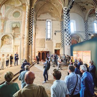 Nel bel San Domenico di Alba si è aperta la mostra antologica dedicata a Piero Simondo (Foto Luca Privitera, Hand Made Passion)