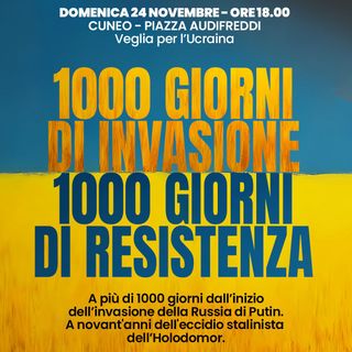 Stasera a Cuneo la veglia per l'Ucraina