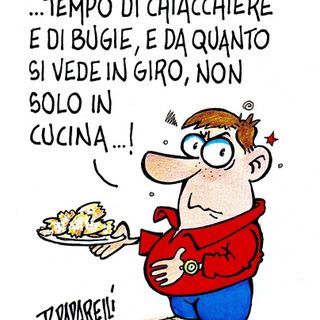 Chiacchiere e bugie per il Carnevale e non solo! La vignetta di Danilo Paparelli