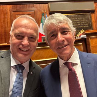 Giorgio Bergesio con il ministro Abodi