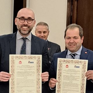 I presidenti Robaldo e Giraudo