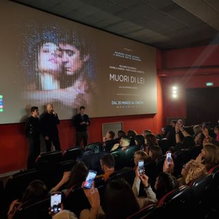 Riccardo Scamarcio e Stefano Sardo al cinema Impero di Bra Riccardo Scamarcio e Stefano Sardo al cinema Impero di Bra