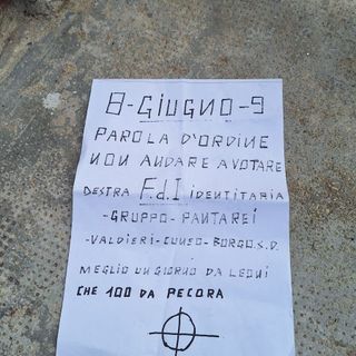 Volantini fascisti a Valdieri, Gribaudo (PD) all'attacco di Panta Rei. La replica: "Prendiamo le distanze. Noi facciamo politica in modo serio"