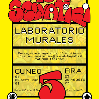 Muri Selvatici: jam session e laboratori di murales a Cuneo e Bra