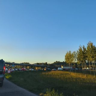 L'ingresso alla tangenziale albese dalla rotonda della Vigna