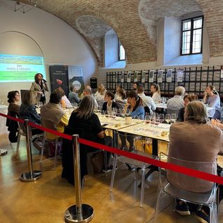 L'Enoteca Regionale del Barola con la direttrice Cristiana Grimaldi, immagine di repertorio L'Enoteca Regionale del Barola con la direttrice Cristiana Grimaldi, immagine di repertorio