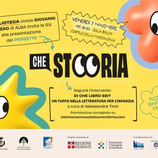 La Biblioteca civica di Alba presenta il progetto "Che storia", venerdì 7 novembre in sala Riolfo