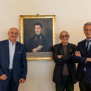 Da sinistra: Carlo Demartini - direttore generale e Ad Banca di Asti, colonnello Maurizio Lanza, Giorgio Galvagno - presidente Banca di Asti.