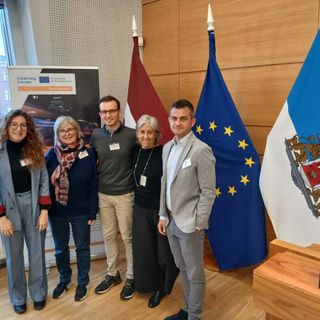 La delegazione albese in Lettonia