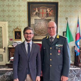 Il sindaco Gatto con il colonnello Alba