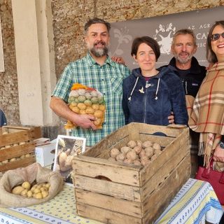 Una bancarella del Mercato della Terra