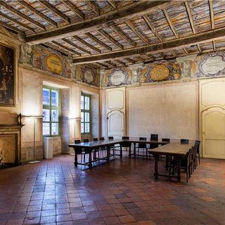 La Sala del Consiglio al Palazzo comunale di Cherasco La Sala del Consiglio al Palazzo comunale di Cherasco