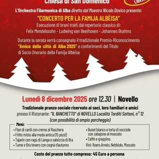 Festa Sociale della Famija Albèisa 2025