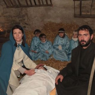 La rappresentazione della Natività nel presepe vivente dello scorso anno