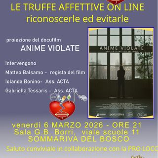 Sommariva del Bosco: cinema contro le truffe affettive per la Festa della Donna