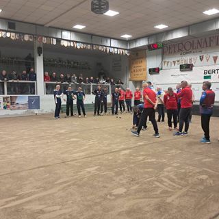 Nella foto dell’Ufficio Stampa Bocciofila Auxilium Saluzzo fase di gioco di lunedi 2 febbraio partite di recupero