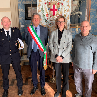 Incontro tra il sindaco di Savigliano e il nuovo questore Minucci Incontro tra il sindaco di Savigliano e il nuovo questore Minucci