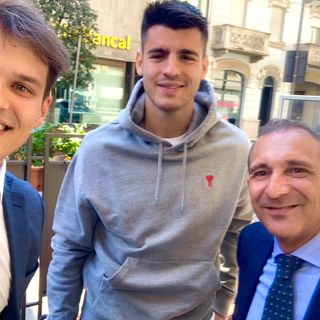 Il campione juventino con Marco Scuderi (a destra) ed Edoardo Accossato