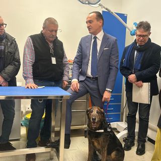 Un momento della presentazione dell'ambulatorio veterinario sociale a gennaio 2025 ad Alba Un momento della presentazione dell'ambulatorio veterinario sociale a gennaio 2025 ad Alba