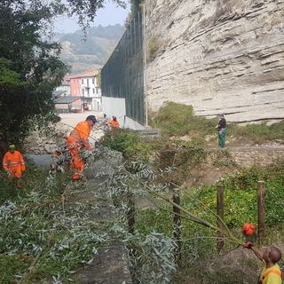Cossano Belbo, Protezione Civile al lavoro per pulire il rio Santa Maria